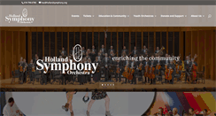 Desktop Screenshot of hollandsymphony.org