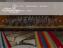 Tablet Screenshot of hollandsymphony.org